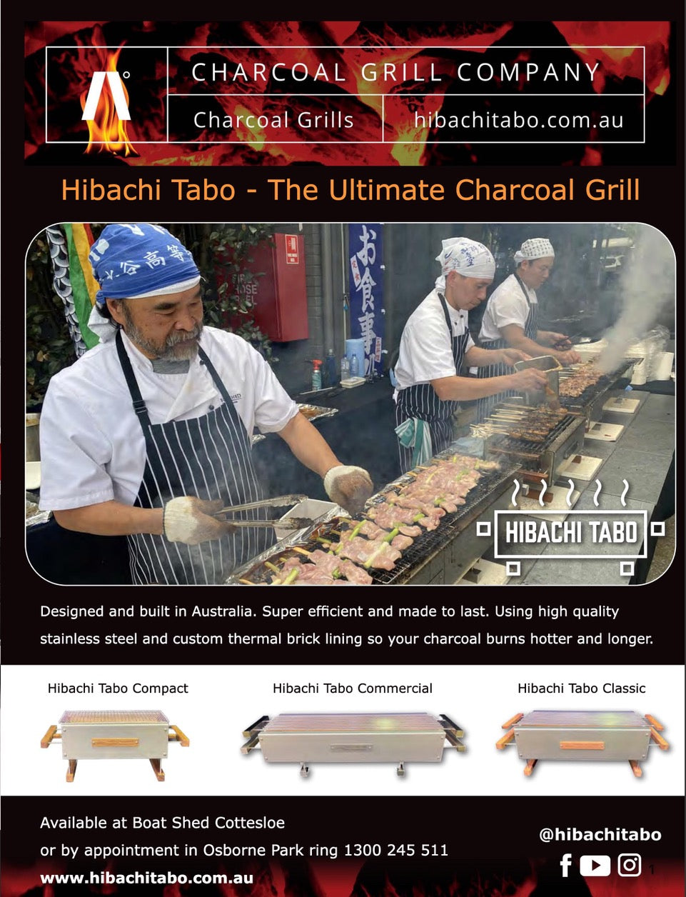 Hibachi Tabo - The Ultimate Charcoal Grill 